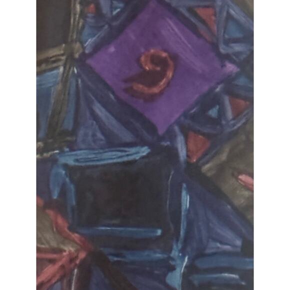 Vintage 90s Giovanni Sciarpa Tie Abstract Retro Funky Hipster Work Office Career - Picture 4 of 4